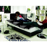 90cm Chill-Out Single Bed Set in Charcoal