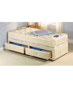 Beds Supreme Pillow Top Single Divan/2 Drws