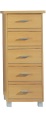 narrow 5-drawer chest