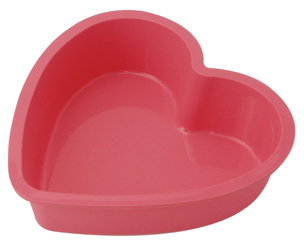 Silicone Zone Mini Heart Pan - Pink (140 x 135 x