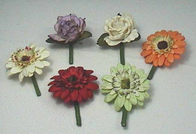 Flower Broches with Stem