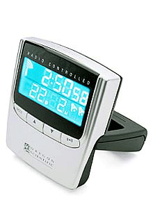Radio Controlled Travel Clock - Silver