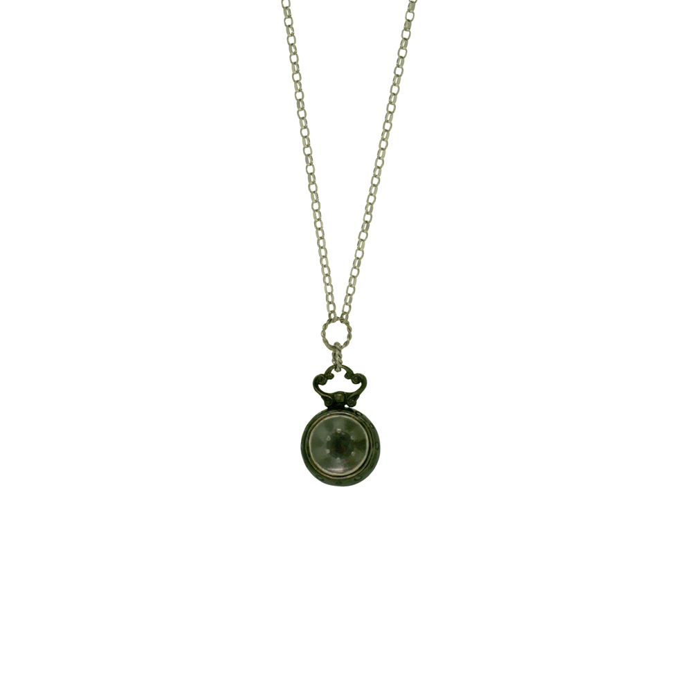 Silver Cameo Necklace - 12 Stone