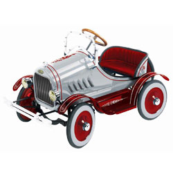 Silver Delux T Roadster Pedal Car