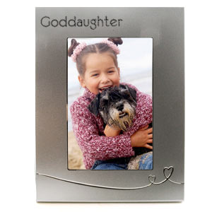 Heart Goddaughter 4 x 6 Photo Frame