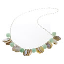 Jade and Trocha Shell Necklace