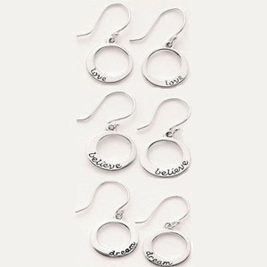 Jewellery Silver Single Circle Earrings