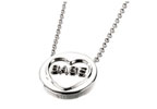 silver Love Heart and#8220;BABEand8221; Pendant