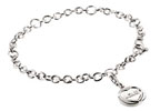 silver Love Heart Charm Bracelet