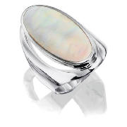 SILVER MOTHER OF PEARL RING
