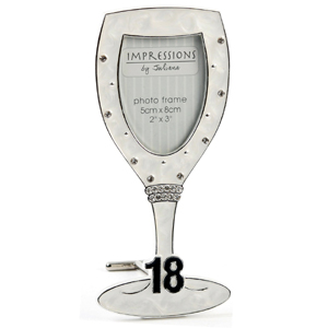 Plated 18th Birthday Champagne Glass