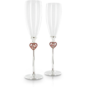 silver Plated 40th Wedding Anniversary Champagne
