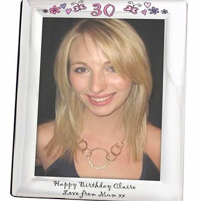 Plated 5 x 7 Personalised Age Frame
