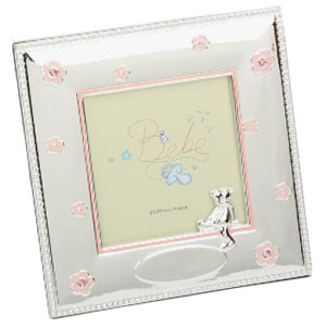 silver Plated Baby Girl Photo Frame