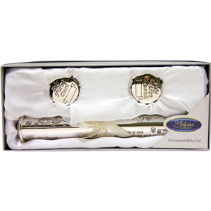 plated Birth Certificate First Tooth Set