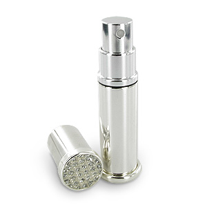 silver Plated Diamonds Collection Perfume Atomiser