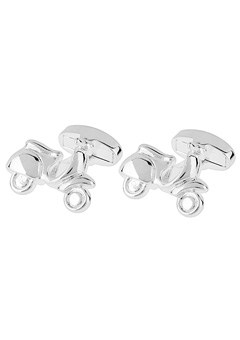 Plated Scooter Cufflinks N112-FB-SP