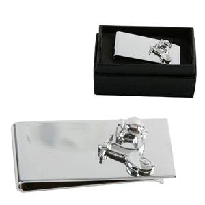 SILVER Plated Scooter Money Clip