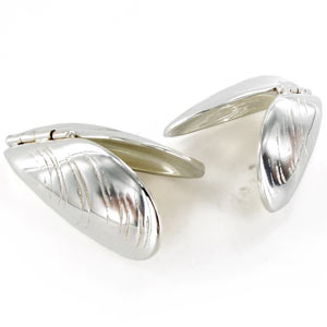SILVER Plated Set of Two Mussel Eaters