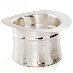 SILVER Plated Top Hat Wine Cooler