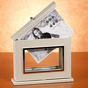 Silver Rotating Photo frame Album