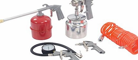Silverline 633548 Air Tools and Compressor Accessories Kit, 5-Piece