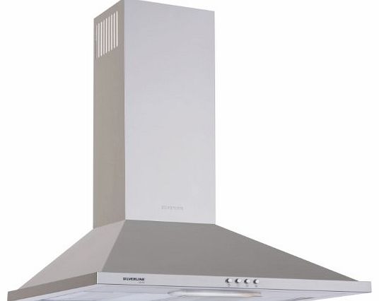 Silverline 90cm Stainless Steel Chimney Wall Extractor Hood - END OF RANGE REDUCED TO CLEAR