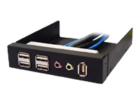 SilverStone FP32 Black 3.5 front I/O panel. 4x USB2.0 1x firewire audio out mic in.