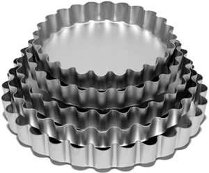 SILVERWOOD 8in Deep fluted flan with loose base