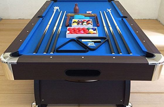 Simba 8 Ft Pool Table Billiard Playing Cloth Indoor Sports Game billiards table blue full optional