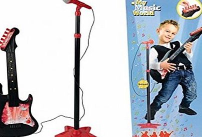 Simba Smoby electric guitar with standing microphone