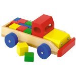 Simba Toys Eichhorn Truck with Building Blocks Wooden Toy
