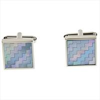 Simon Carter Blue Mother Of Pearl Steps Cufflinks by