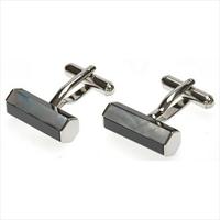 Simon Carter Onyx Mother Of Pearl Hexagon Tube Cufflinks by