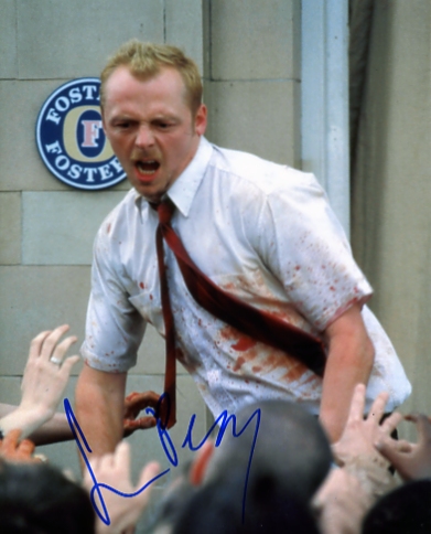 SHAUN OF THE DEAD SIGNED 10 x 8 PHOTO