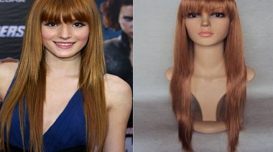 Simon Says Deluxe Bella Thorne Long Strawberry Copper Blonde Straight Fashion Celebrity Wig