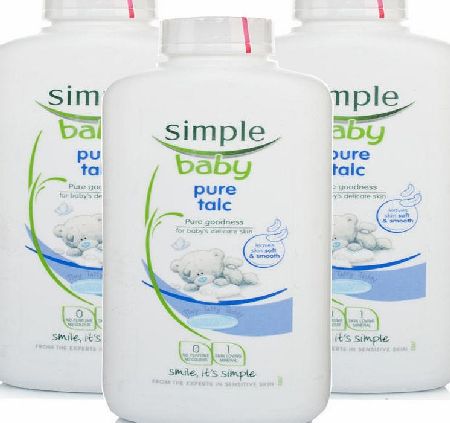 Simple Baby Talc 3 Pack