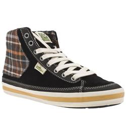 Simple Female Wheelie Plaid Suede Upper Casual in Black, White and Grey