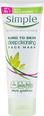 Simple, 2041[^]10015655 Kind To Skin Deep Cleansing Face Mask