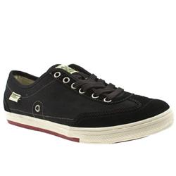 Simple Male Carnival Fabric Upper Fashion Trainers in Black