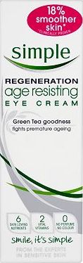Simple, 2041[^]10023876 Regeneration Age Resisting Eye Cream 15ml