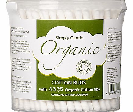 Simply Gentle Organic Cotton Wool Buds, Pack of