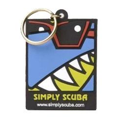 Simply Scuba Shark Logo Keyring