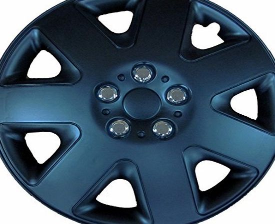 Simply SWT119 Prime Wheel Trims, 13-inch, Black, Set of 4