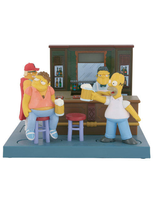 Simpsons Talking Bar Buddies Alarm Clock