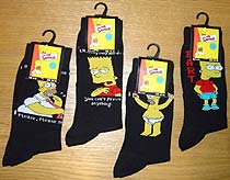 The Simpsons Character Socks (Two Pack)