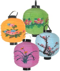 Single Chinese Paper Lantern - Assorted colours