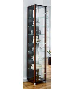 Wenge Glass Display Cabinet