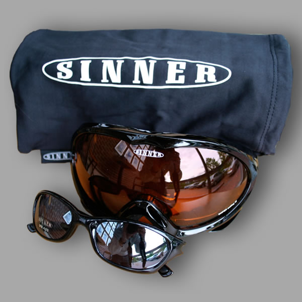 Sinner Ski Goggles and Sunglasses (black)