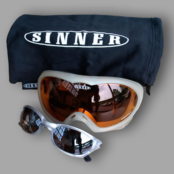 Sinner Ski Goggles and Sunglasses (clear)